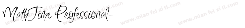 MathTime Professional字体转换